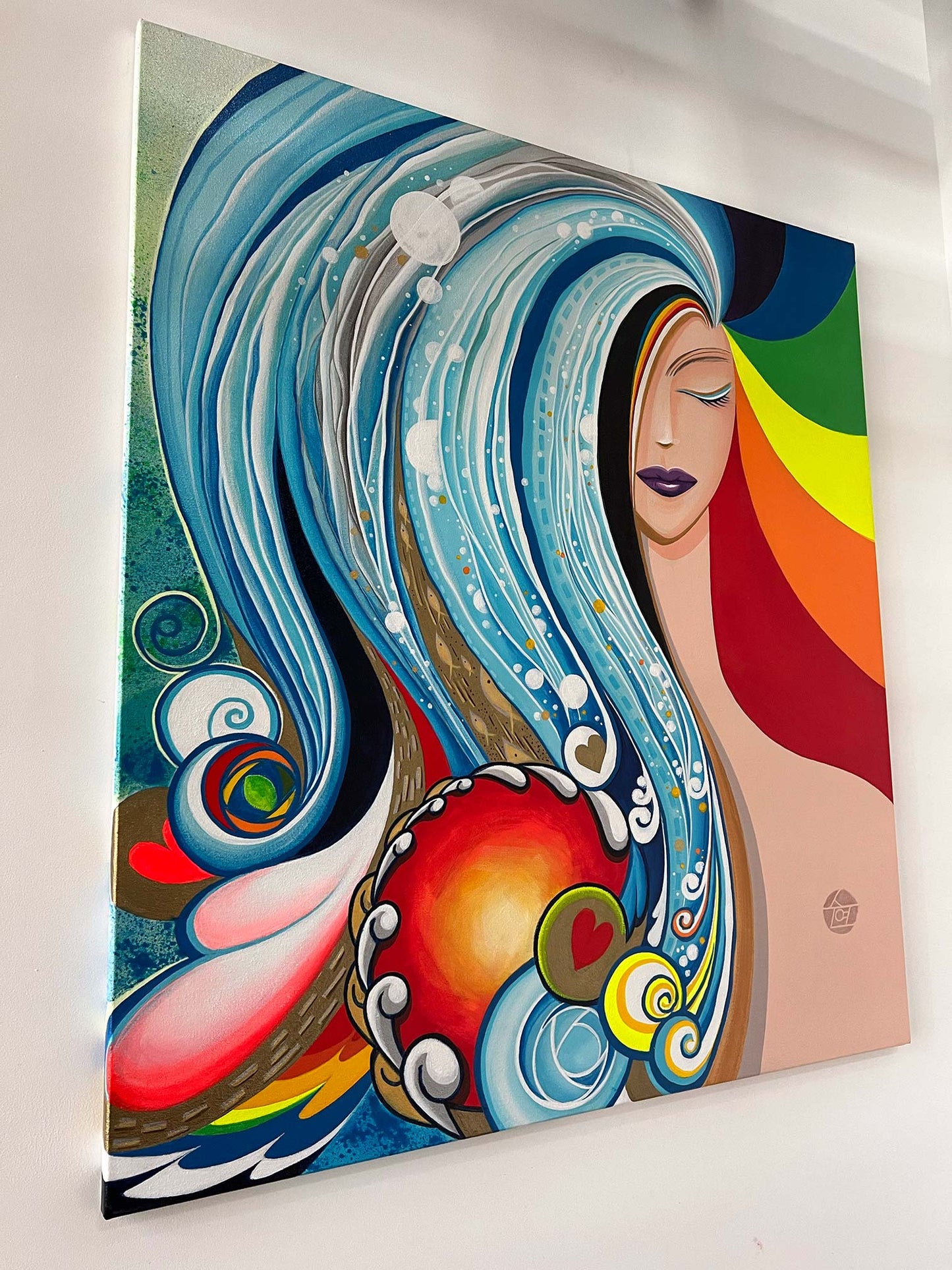 “Her Calm Waters” original acrylic painting