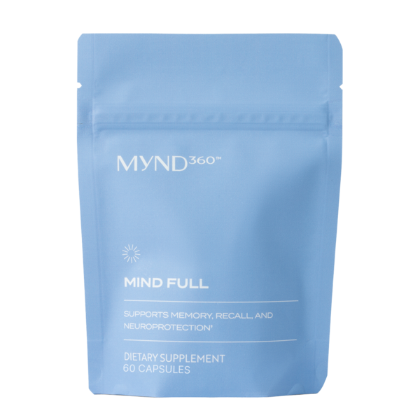 MYND360™ Mind Full – Memory and Brain Health Supplement with Astaxanthin and Grape Extract