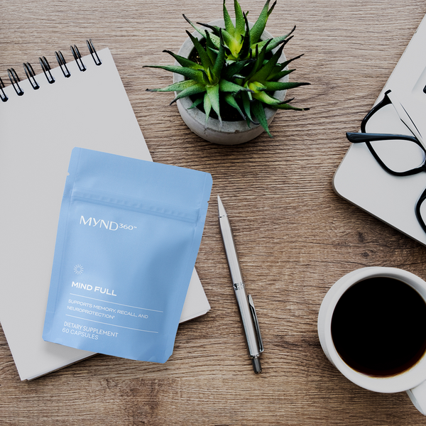 MYND360™ Mind Full – Memory and Brain Health Supplement with Astaxanthin and Grape Extract