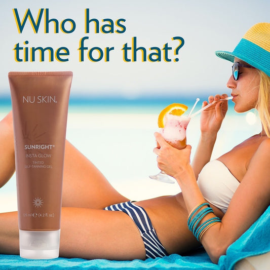 Get a natural-looking glow tan you’ll adore. - Sunright® Insta Glow