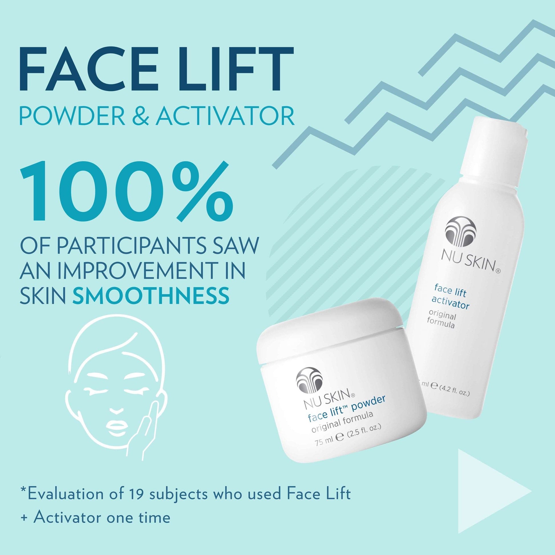 Activator (Original Formula)Buy Face Lift with Activator (Original Formula)
Face Lift works immediately to temporarily lift and tighten the face and neck for a firmer, more youthful appearance.Face Lift with Activator (Original Formula)