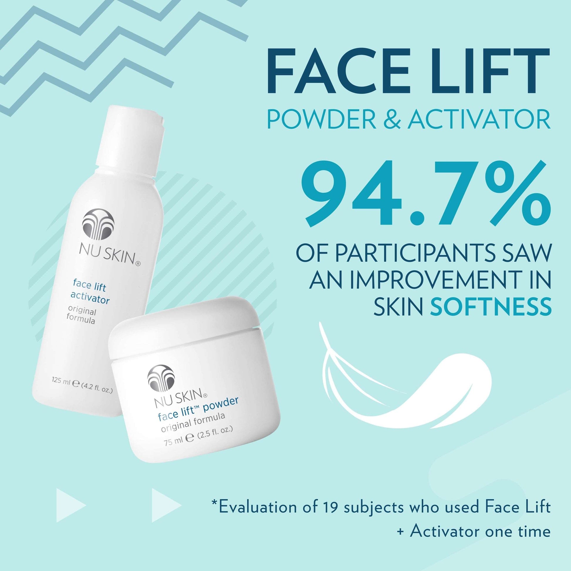 Activator (Original Formula)Buy Face Lift with Activator (Original Formula)
Face Lift works immediately to temporarily lift and tighten the face and neck for a firmer, more youthful appearance.Face Lift with Activator (Original Formula)