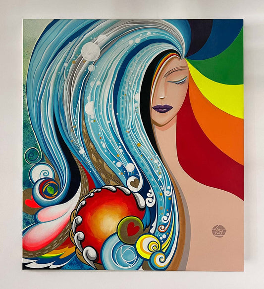 “Her Calm Waters” original acrylic painting