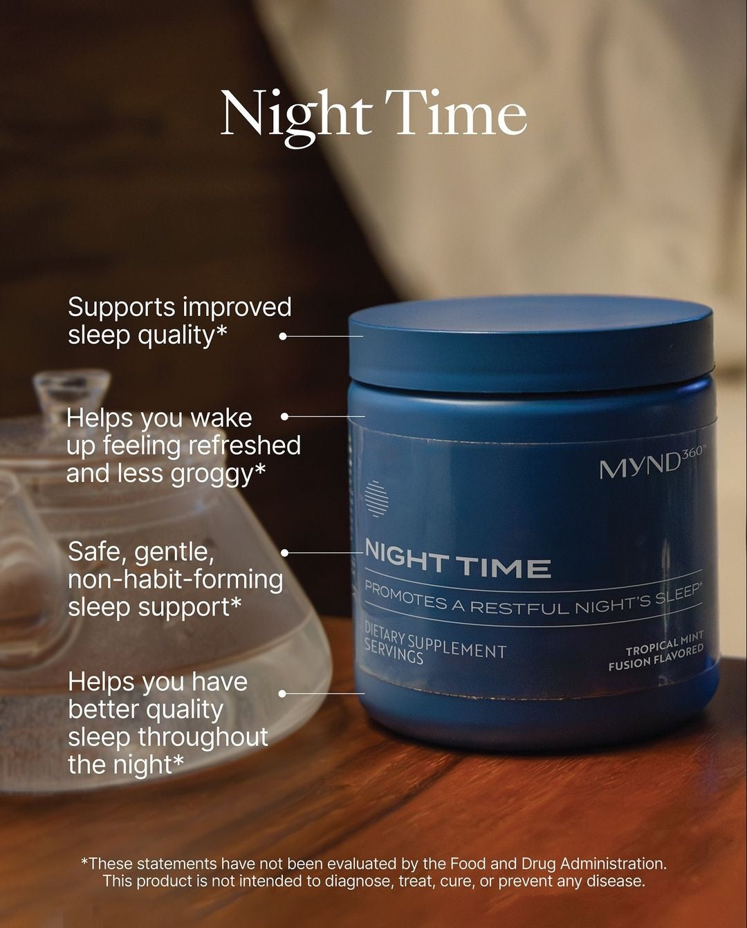 MYND360™ Night Time – Natural Sleep Support for Quality Rest and Refreshing Mornings