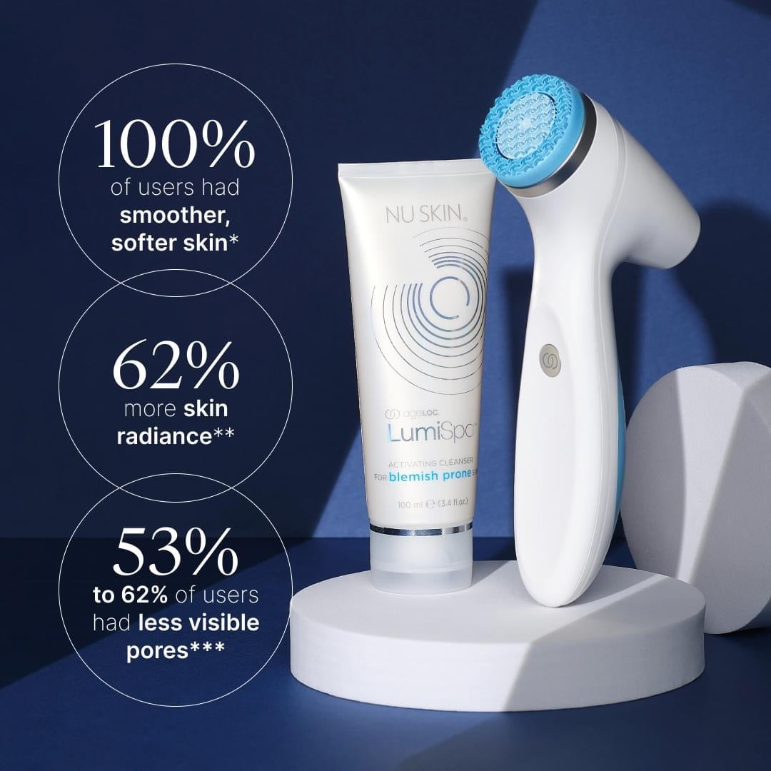 🇬🇧 ageLOC LumiSpa® iO BLUE - World's #1 Skin cleansing device - nustylemom